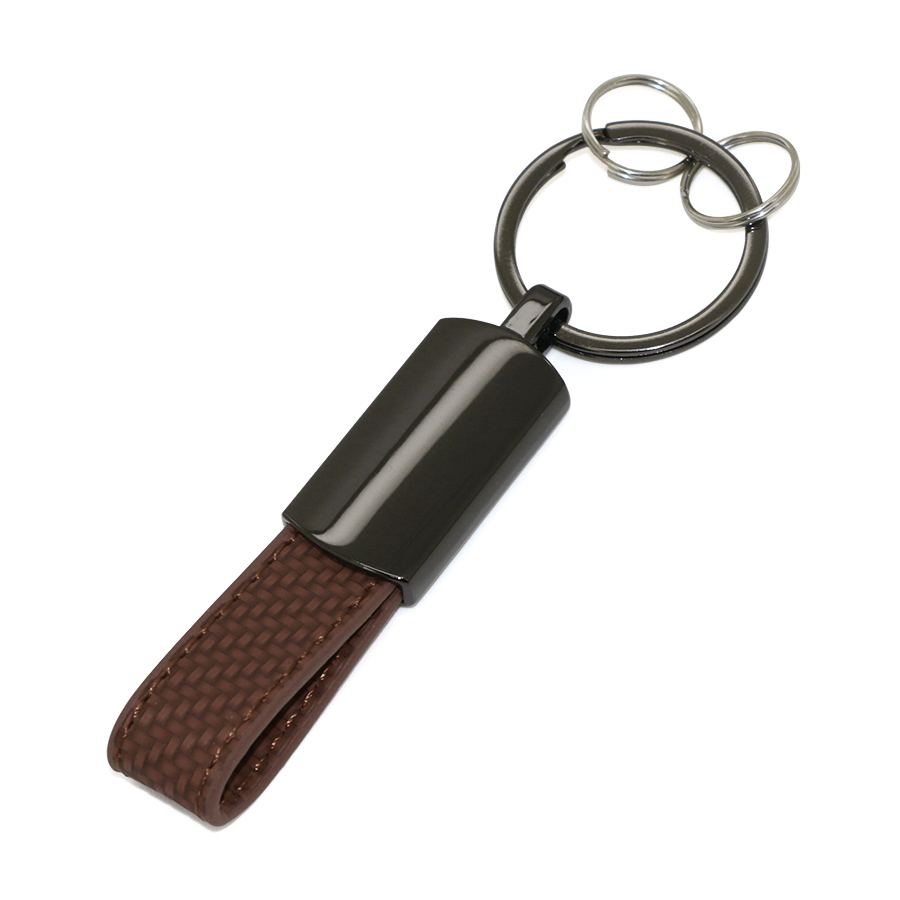 Porte-Cle Motif Carbon